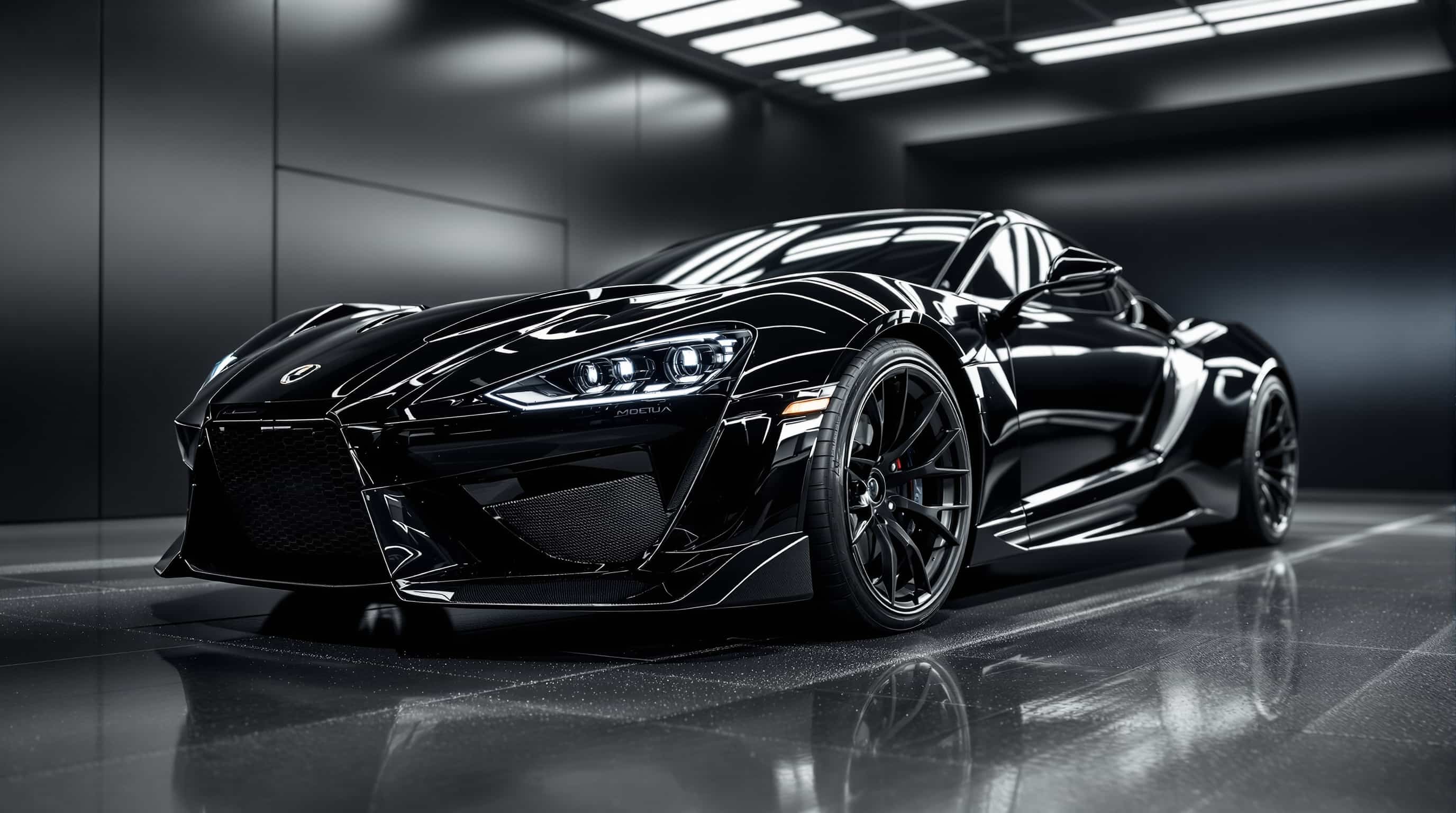 Professional mobile auto detailing service with luxury vehicle